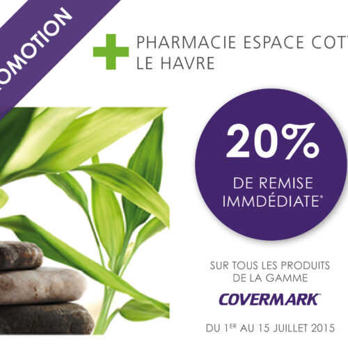 -20% sur les produits Covermark à la pharmacie de l’Espace Coty – Le Havre