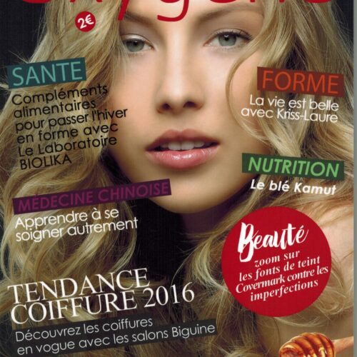 Parution dans Oxygène Santé Magazine